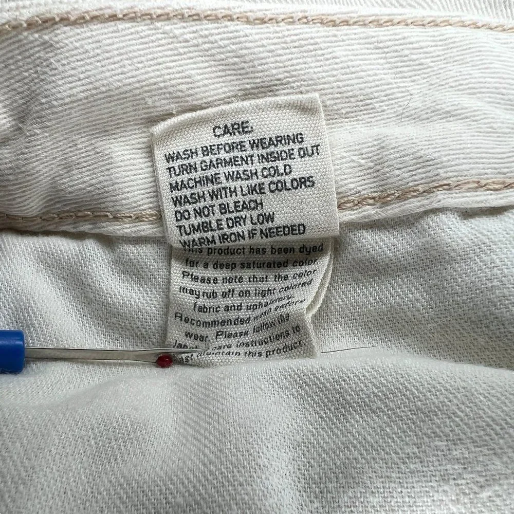 Polo Ralph Lauren 650 Jeans Boy's‎ Size 10 Cream Skinny Denim Pants